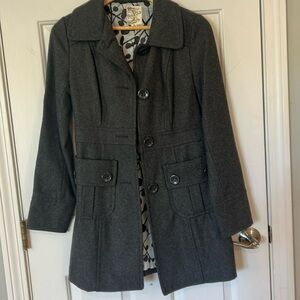 Dark grey peacoat